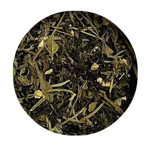 ORGANIC GREEN TEA WITH HIMALAYAN GINGER,TULSI & MINT Motley Brew