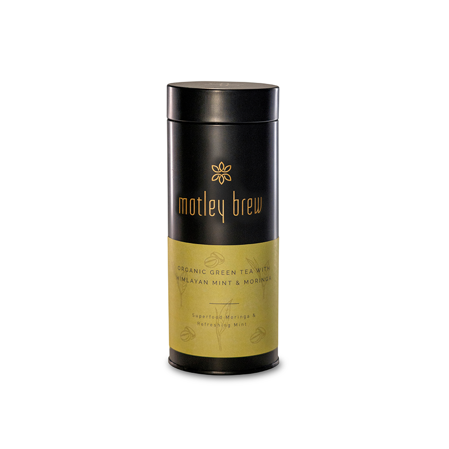 GREEN TEA WITH THE ADDITION OF SUPERFOOD MORINGA, & REFRESHING MINT GIVES YOU PROMISE OF WELLNESS